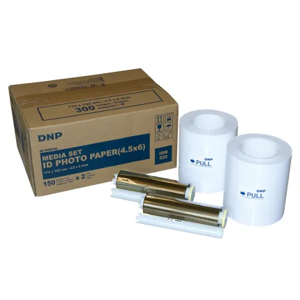 DNP 4.5 x 6in Media for IDW520 Passport  and  ID Printer (2-Pack)