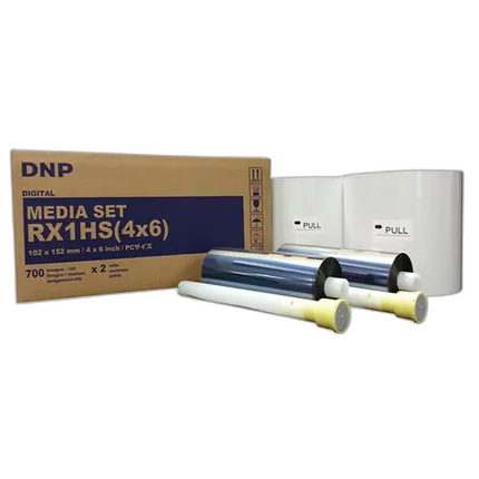 DNP 4x6 Media for DS-RX1 HS Printer (2 Rolls is 1400 prints)
