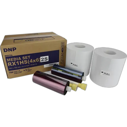 DNP 4 x 6 Center Perforated Media Set for DS-RX1HS Printer (2-Pack)