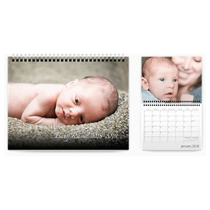 Wall-Mounted Calendar, 11x8.5, 18 months