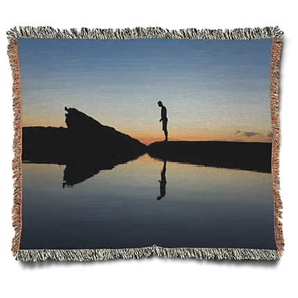 60x50 Woven Photo Throw Blanket