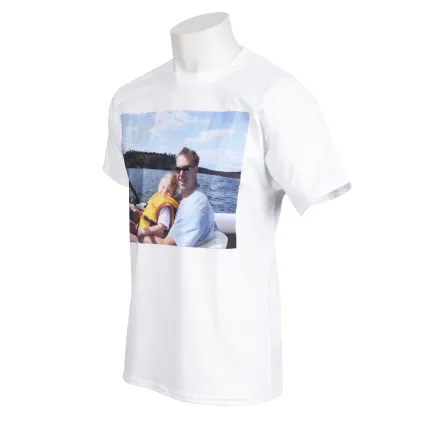 White Photo T-Shirt, Adult L