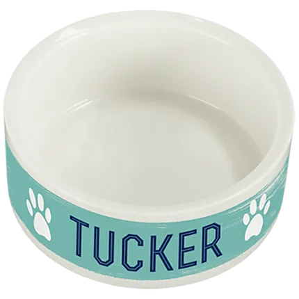 White Pet Bowl 39oz