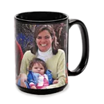 15 oz Black Ceramic Mug 0