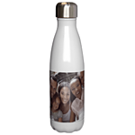 17 oz Slim White Photo Water Bottle