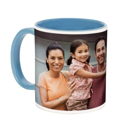 11 oz Light Blue Ceramic Mug