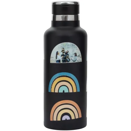 20 oz Black Stainless Steel Water Bottle