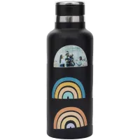 20 oz Black Stainless Steel Water Bottle 0