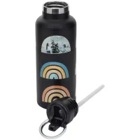 20 oz Black Stainless Steel Water Bottle 1