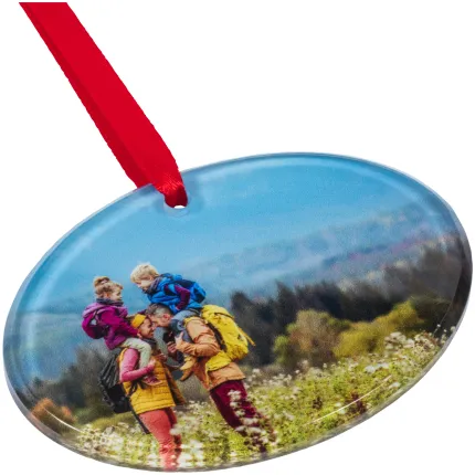 Acrylic Oval Ornament