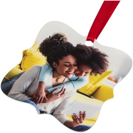 3x3 Two-Sided Creative Edge Metal Ornament