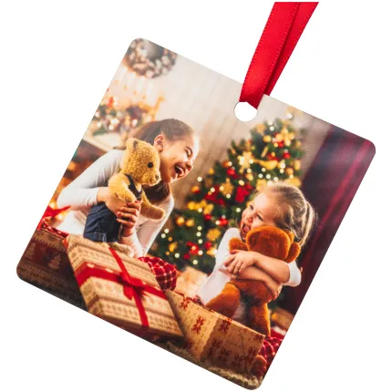 3x3 Square Metal Ornament, One-Sided