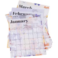 5x7 Desktop Card Calendar Refill Pack 1