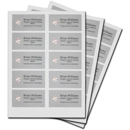 Medium Name Labels, Sheet of 30