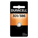 Duracell D301/386B 1.5V Silver Oxide Watch and Electronic Battery