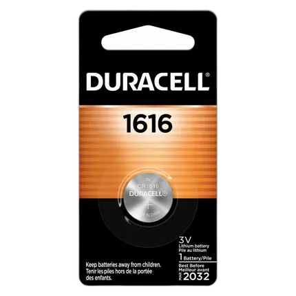 Duracell DL1616B 3V Keyless Entry Lithium Battery
