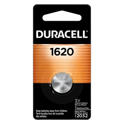 Duracell DL1620B 3V Keyless Entry Lithium Battery