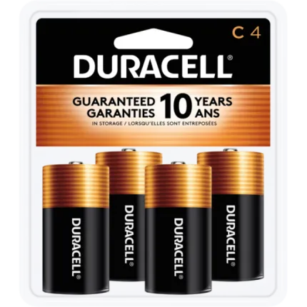 Duracell MN1400R4 1.5V Alkaline C Battery (4-Pk)