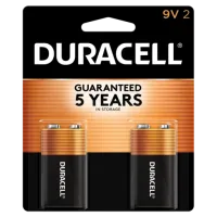 Duracell MN1604B2 9V Alkaline Battery (2-Pk) 0
