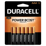 Duracell MN24VR12 AAA 1.5V Alkaline Battery (12-Pk)