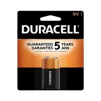 Duracell Coppertop 9V (1-pack) Alkaline Batteries (cs=48cards, 4bx x 12cards 0
