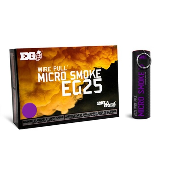 Purple smoke grenade for photo effects