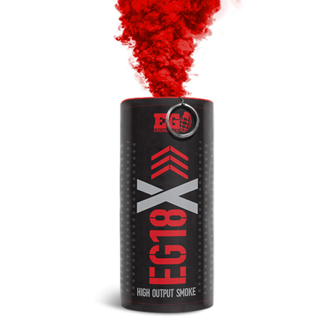 Enola Gaye EG18X High Output Wire Pull Smoke Grenade Red