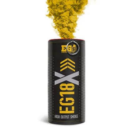 Enola Gaye EG18X High Output Wire Pull Smoke Grenade (Yellow)