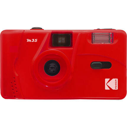 Kodak M35 Flame Scarlet Film Camera with Flash