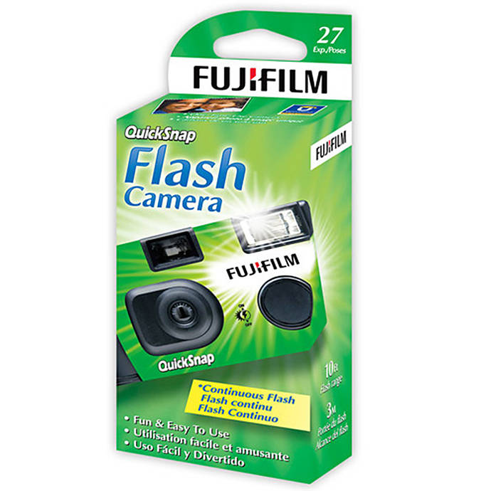 Fujifilm 35mm One-Time-Use Disposable Camera flash 400ASA, Disposable Film  Cameras