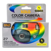 Solo Single-use Flash Camera 27exp 400ASA Film (FILM MADE IN USA) 0