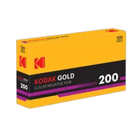 Kodak Professional Gold 200 Color Negative Film (120 Roll Film, 5-Pack) 0