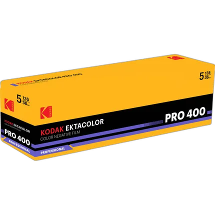 Kodak Ektacolor Pro 400 Color Negative Film (35mm Roll Film, 36 Exposures, 5
