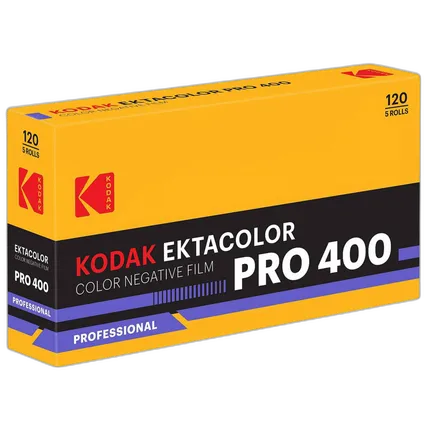 Kodak Ektacolor Pro 400 Color Negative Film (120 Roll Film, 5-Pack)