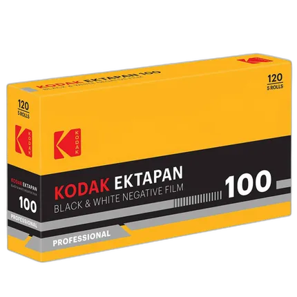 Kodak Ektapan 100 Black and White Negative Film (120 Roll Film, 5-Pack)
