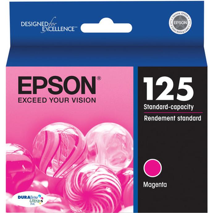 Epson 125 Magenta Ink Cartridge for Stylus Nx125, Nx127, Nx230 Printers