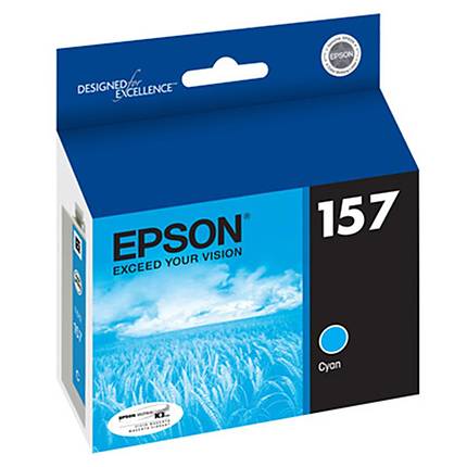 Epson 157 UltraChrome K3 Cyan Ink Cartridge for Stylus Photo R3000