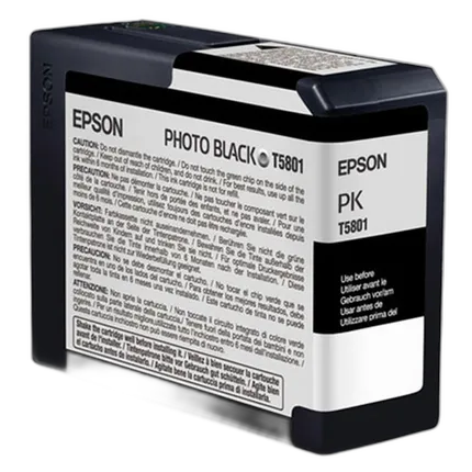Epson T580100 UltraChrome K3 Photo Black Ink 80ml for Stylus Pro 3800, 3880