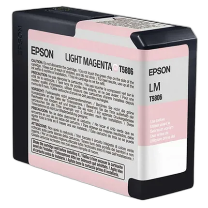 Epson T580600 UltraChrome K3 Light Magenta Ink 80ml for Stylus Pro 3800