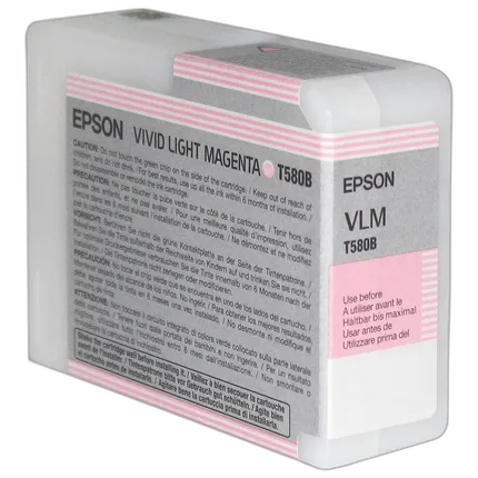 Epson T580B00 UltraChrome K3 Vivid Light Magenta Ink 80ml for Stylus Pro3880