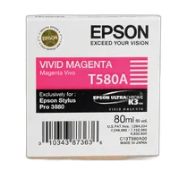 Epson T580A00 UltraChrome K3 Vivid Magenta Ink 80ml for Stylus Pro 3880 1