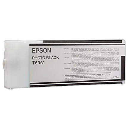 Epson T606100 UltraChrome K3 Photo Black Ink 220ml for Stylus Photo 4880