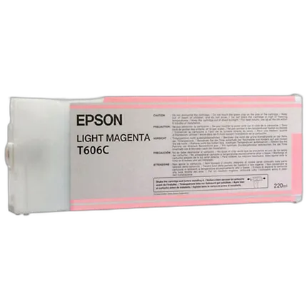 Epson T606C00 UltraChrome K3 Light Magenta Ink 220ml for Stylus Photo 4800