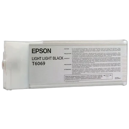 Epson T606900 UltraChrome K3 Light Light Black Ink 220ml for StylusPhoto4880