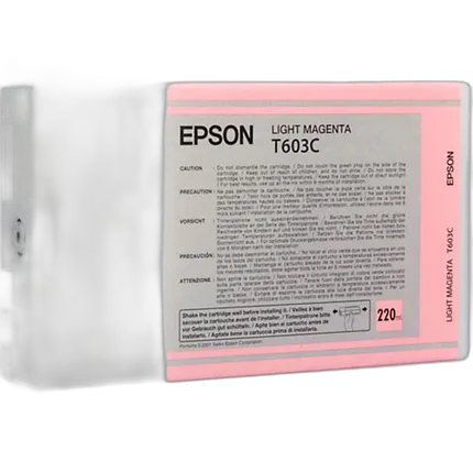 Epson T603 UltraChrome K3 Light Magenta Ink Cartridge