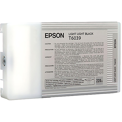 Epson T603 UltraChrome K3 Light Light Black Ink Cartridge