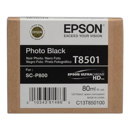 Epson Ultrachrome HD Photo Black Ink Cartridge for P800 Printer