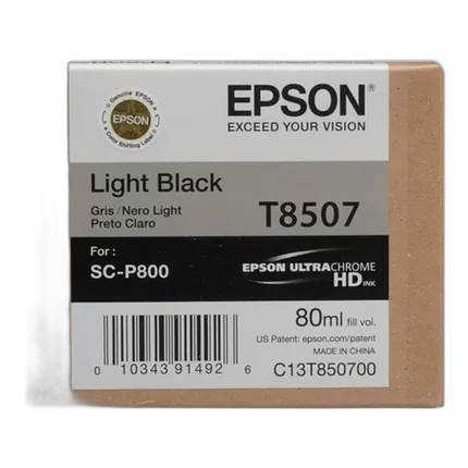 Epson Ultrachrome HD Light Black Ink Cartridge for P800 Printer