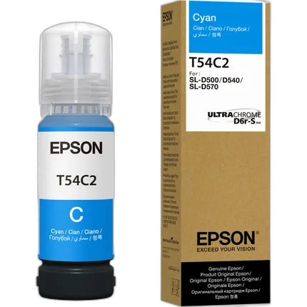 Epson T54C Ultrachrome D6r-S 70mL Ink Bottle (Cyan)