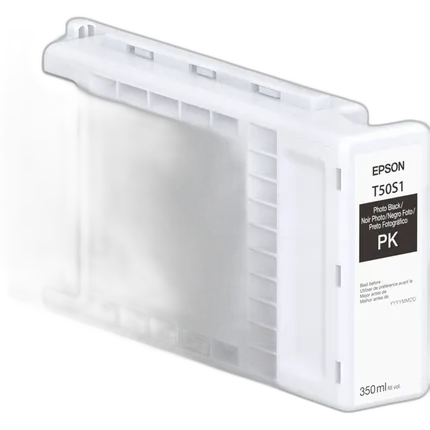 Epson T50S UltraChrome XD3 High-Capacity Photo Black Ink Cartridge (350 mL)